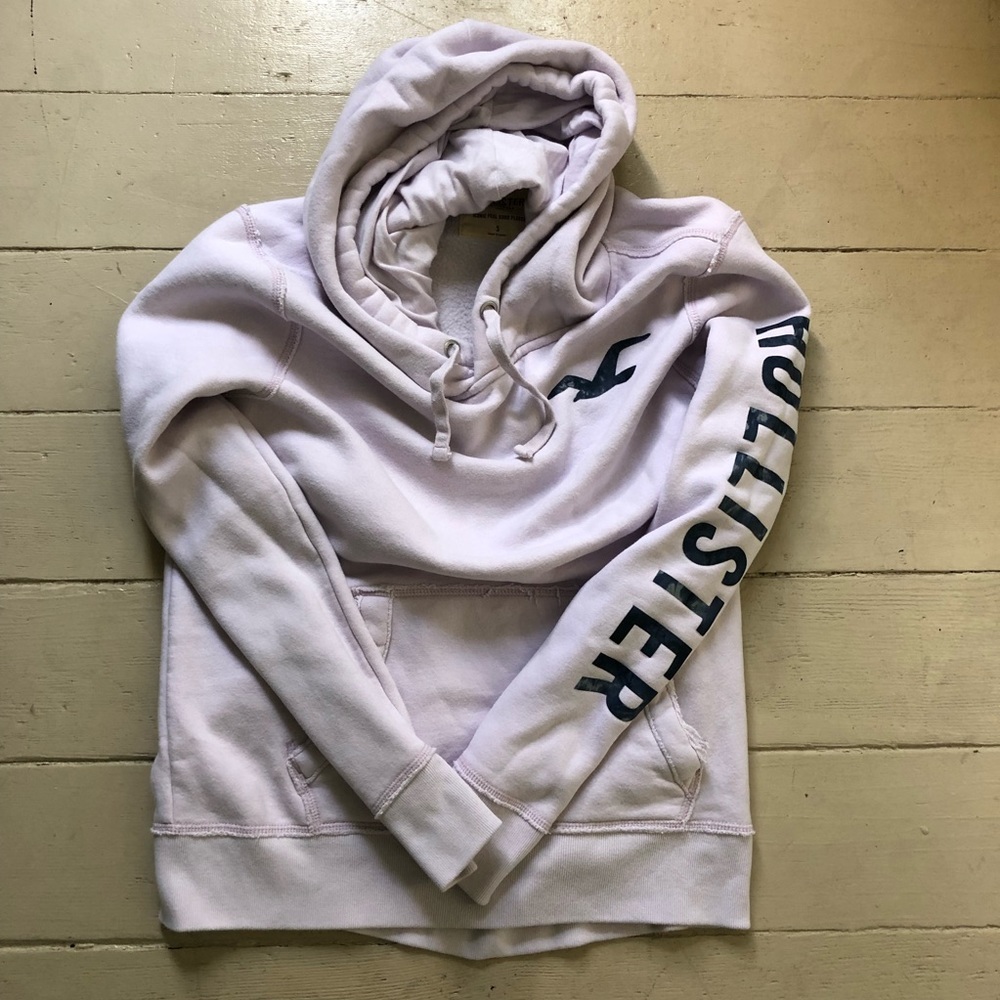 Hollister pale lavender hoodie
